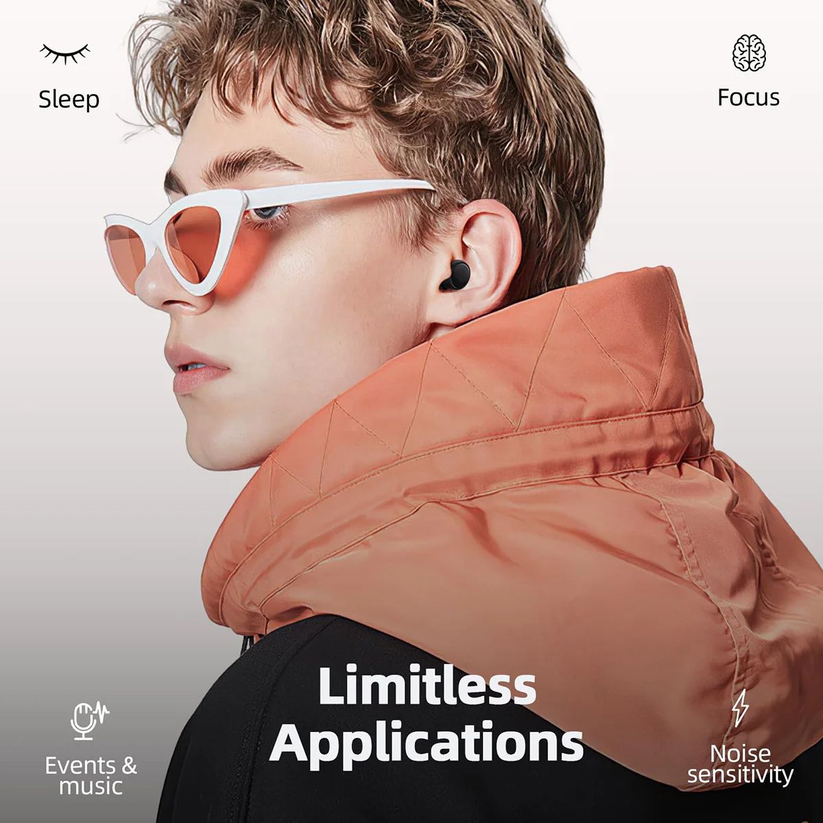 Super Soft Reusable Ear Plugs For Sleeping  Noise Reduction  AntiNoise Hearing Protection For Trave