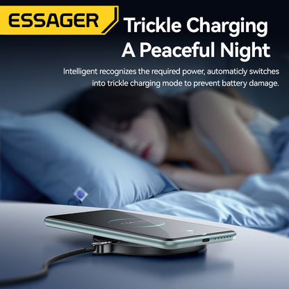 Wireless Charger Pad with Digital Display 15W Fast Charging for Apple iPhone & Samsung