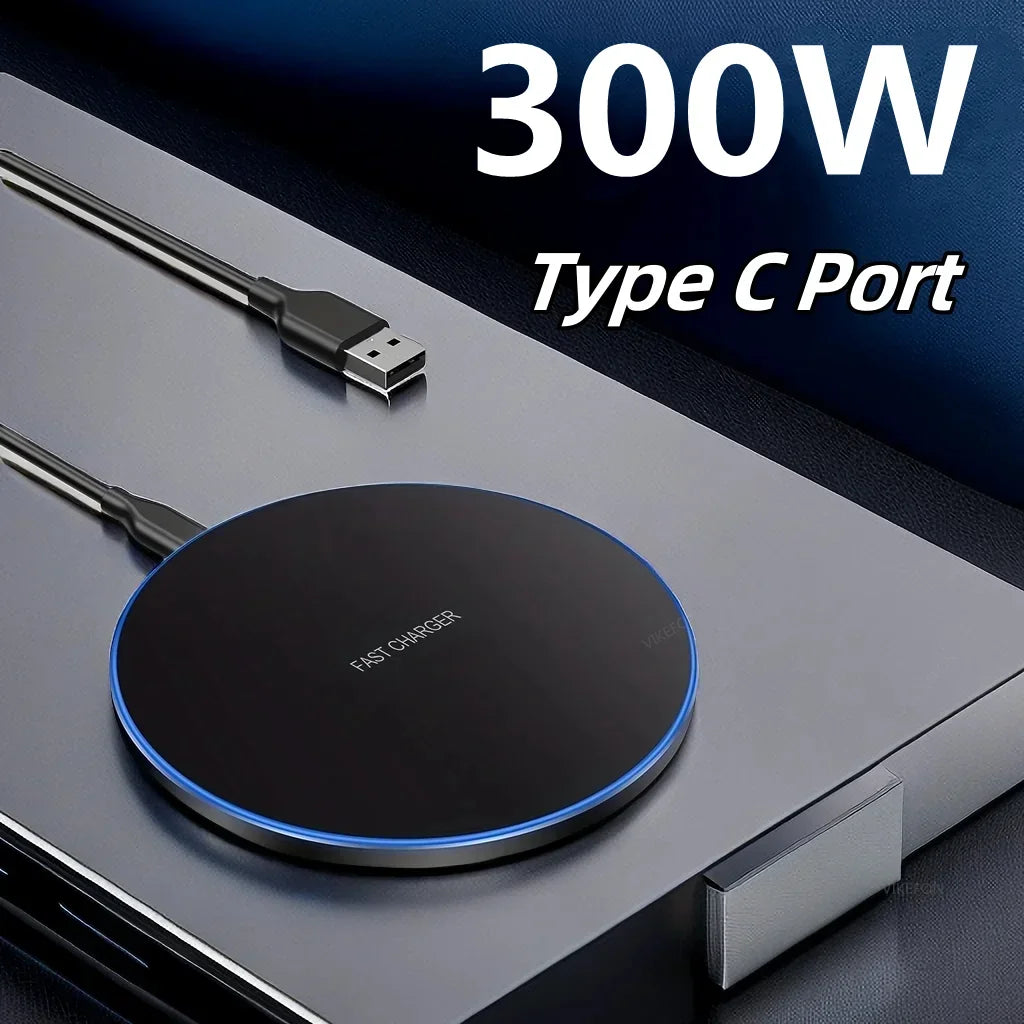 Fast Wireless Charger Pad for iPhone 15141312  Samsung S22S21 QiCertified Induction Charging