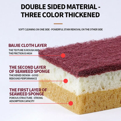 High Density Sponge Extra Thick Magic Cleaning Cloth For NonGreasy Kitchen  Catering Supplies 3