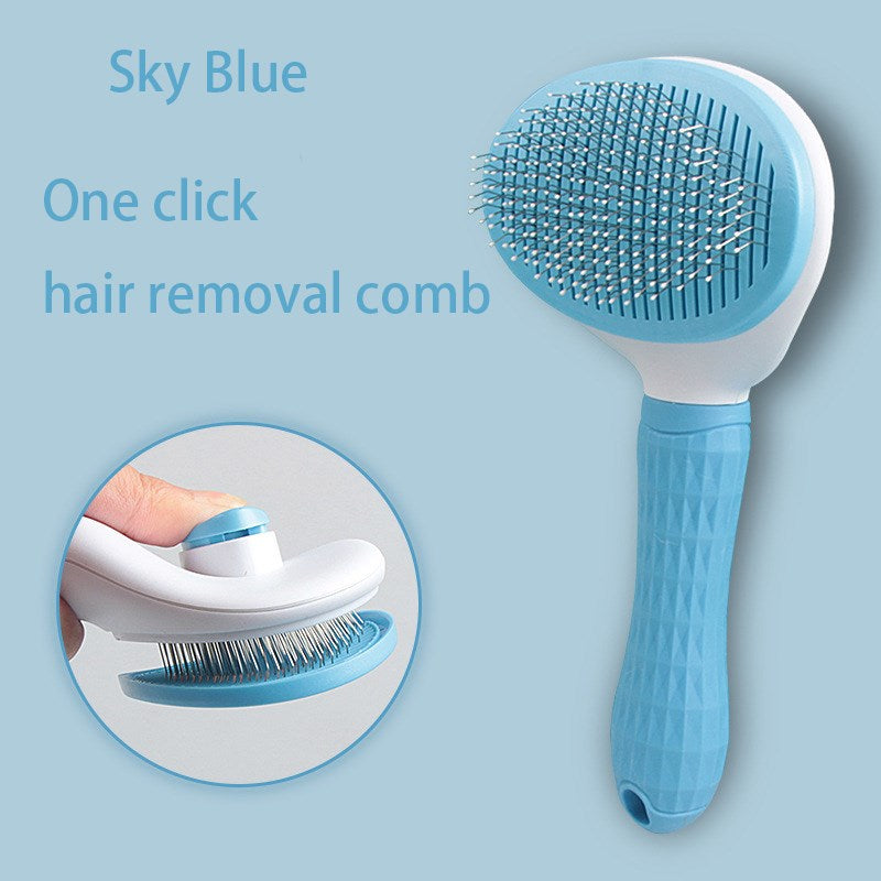 DualSided Pet Hair Remover Brush Dog  Cat Grooming Tool for Shedding Control  Soft Hair Brush fo