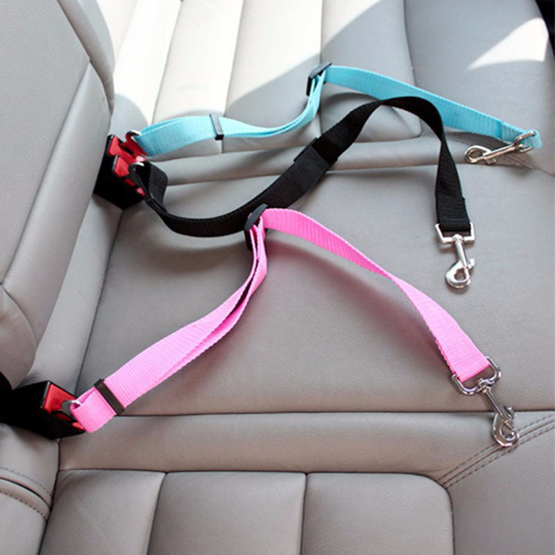 Adjustable Pet Car Seat Belt Safety Harness Clip For Dogs  Cats Universal Vehicle Travel Accessory 0