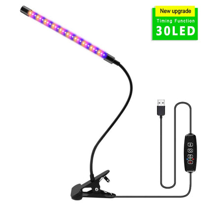 3in1 LED USB Grow Light For Plants Full Spectrum Phyto Lamp With 9 Dimmable Modes  360 Gooseneck 5