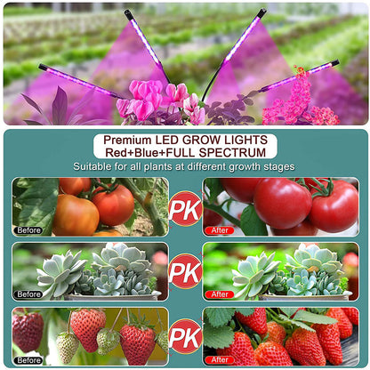 3in1 LED USB Grow Light For Plants Full Spectrum Phyto Lamp With 9 Dimmable Modes  360 Gooseneck 1