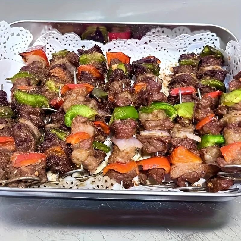 Air Fryer Oven Vertical Grill Skewers  Food Grade 304 Stainless Steel BBQ  Kebab Universal Accessor 2