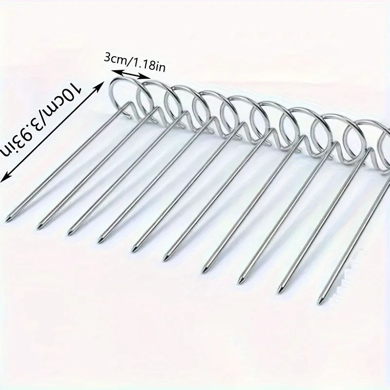 Air Fryer Oven Vertical Grill Skewers  Food Grade 304 Stainless Steel BBQ  Kebab Universal Accessor 5