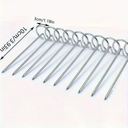 Air Fryer Oven Vertical Grill Skewers  Food Grade 304 Stainless Steel BBQ  Kebab Universal Accessor 5