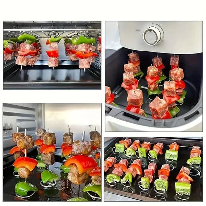 Air Fryer Oven Vertical Grill Skewers  Food Grade 304 Stainless Steel BBQ  Kebab Universal Accessor 3