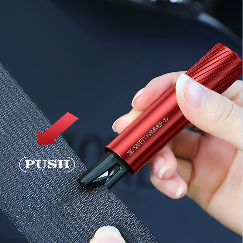 Car Safety Hammer Emergency Glass Breaker  Seat Belt Cutter 2 in 1 Rescue Tool with High Hardness T