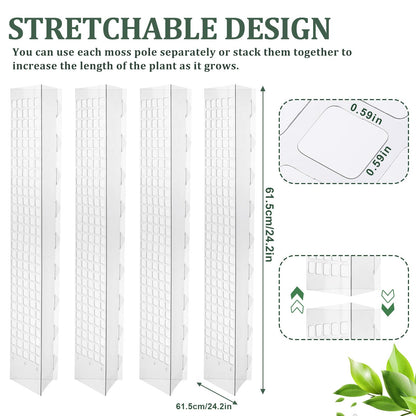 Moss Stick For Plants Growth Durable Climbing Plant Support For Indoor  Outdoor Gardening 4