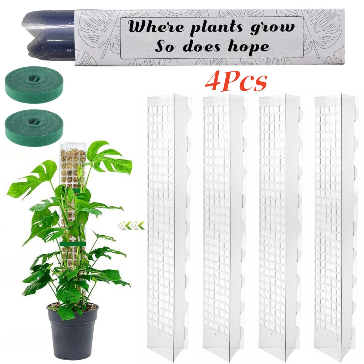 Moss Stick For Plants Growth Durable Climbing Plant Support For Indoor  Outdoor Gardening 6