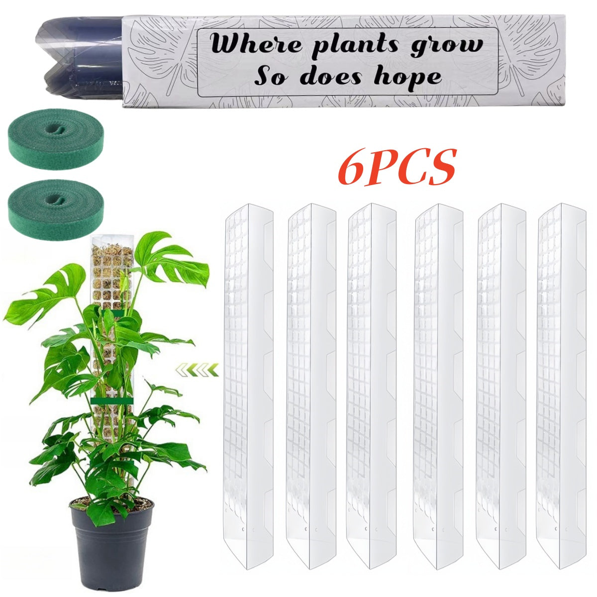 Moss Stick For Plants Growth Durable Climbing Plant Support For Indoor  Outdoor Gardening 7