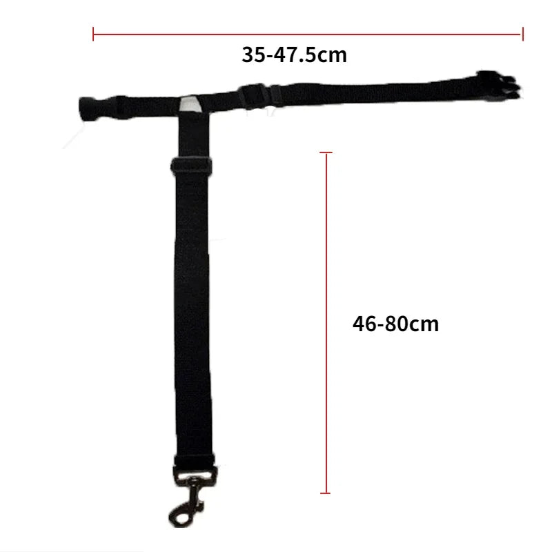 Durable Nylon Lead Leash  Dog Harness TwoinOne Adjustable Pet Car Seat Belt for Safe Backseat Tr