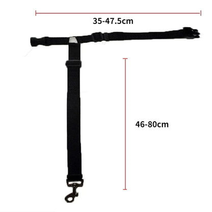Durable Nylon Lead Leash  Dog Harness TwoinOne Adjustable Pet Car Seat Belt for Safe Backseat Tr