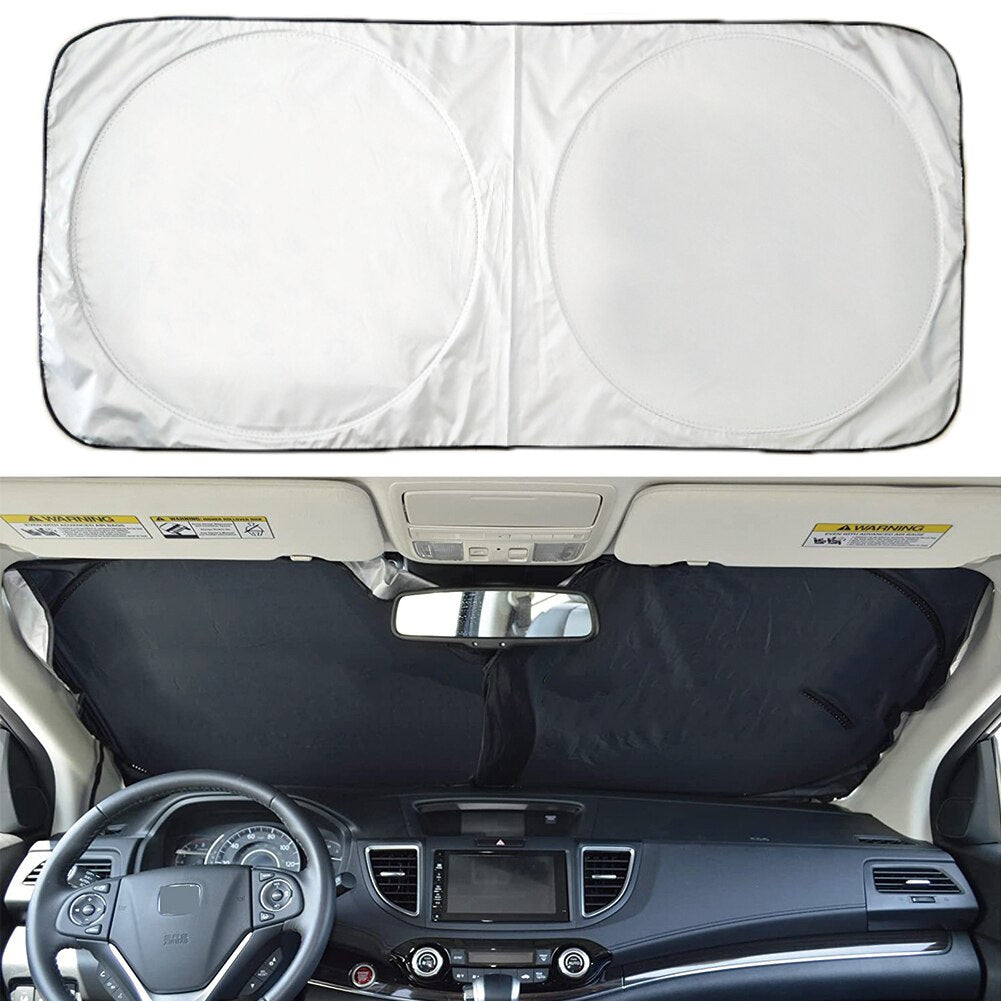 Premium Car SunshadeExtra Large Windshield Cover With Instant Fold Design Blocks 99 UV Rays  Keeps  6