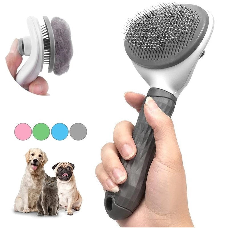 SelfCleaning Pet Hair Remover Brush Grooming Tool for Dogs  Cats  Pet Dog Brush  Cat Comb