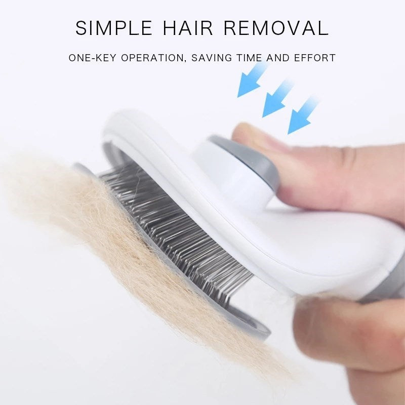 SelfCleaning Pet Hair Remover Brush Grooming Tool for Dogs  Cats  Pet Dog Brush  Cat Comb