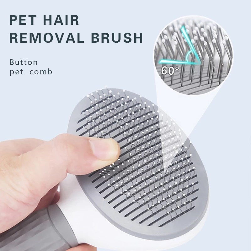 SelfCleaning Pet Hair Remover Brush Grooming Tool for Dogs  Cats  Pet Dog Brush  Cat Comb