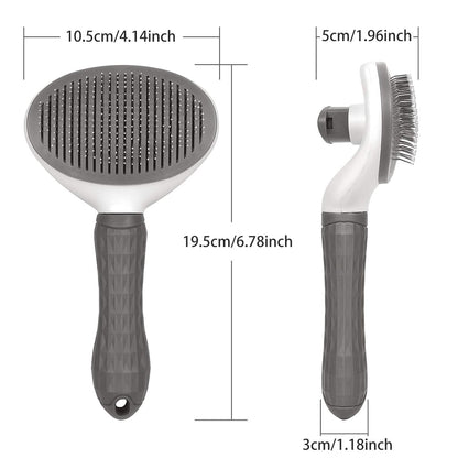 SelfCleaning Pet Hair Remover Brush Grooming Tool for Dogs  Cats  Pet Dog Brush  Cat Comb