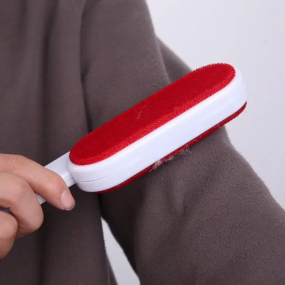 DualSided Dedusting Brush SelfCleaning Pet Hair Roller for Removing Dog  Cat Hair from Furniture