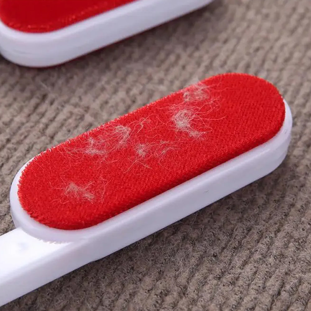 DualSided Dedusting Brush SelfCleaning Pet Hair Roller for Removing Dog  Cat Hair from Furniture