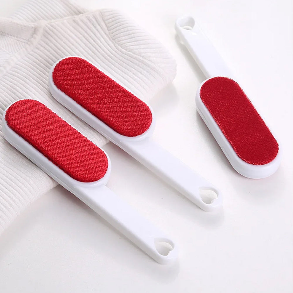 DualSided Dedusting Brush SelfCleaning Pet Hair Roller for Removing Dog  Cat Hair from Furniture