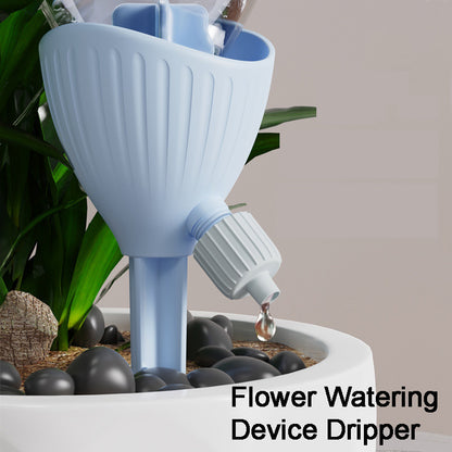 Self Watering Flower Irrigator Adjustable Flow Rate Dripper Automatic Plant Watering Device for Indoor & Outdoor Use
