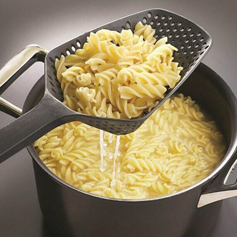 Kitchen Strainer Spoon Professional Oil Draining Tool For Deep Frying Heavy Duty Food Filter With E 1