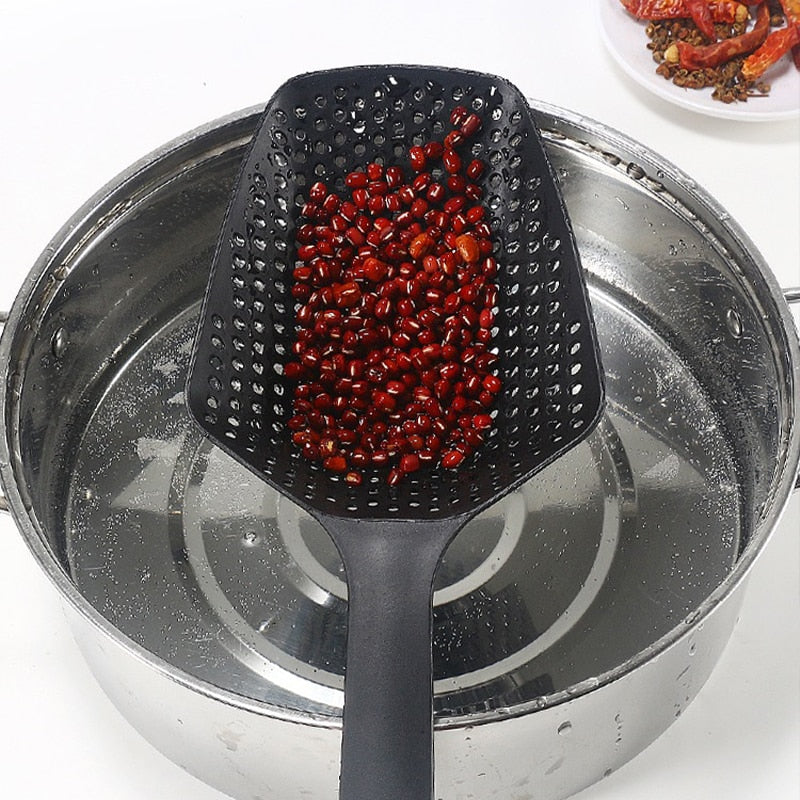Kitchen Strainer Spoon Professional Oil Draining Tool For Deep Frying Heavy Duty Food Filter With E 3