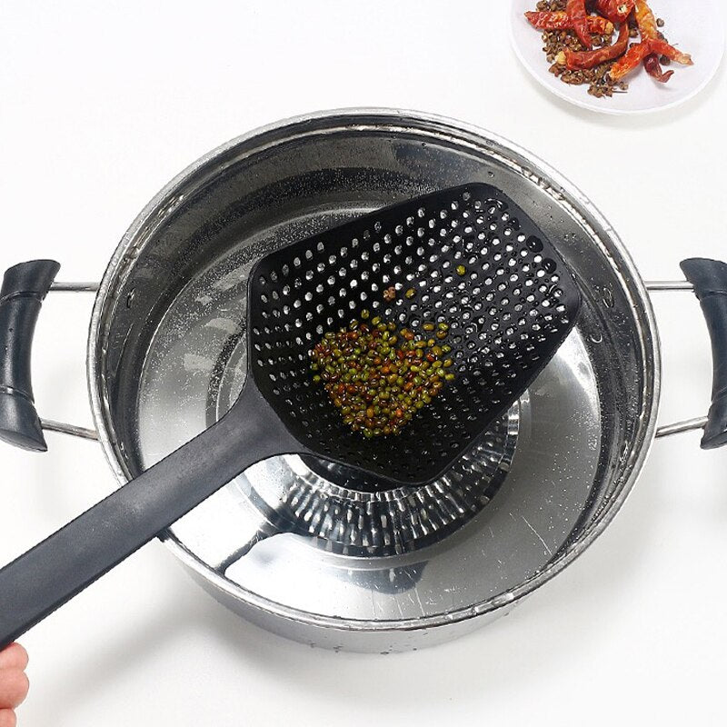 Kitchen Strainer Spoon Professional Oil Draining Tool For Deep Frying Heavy Duty Food Filter With E 4