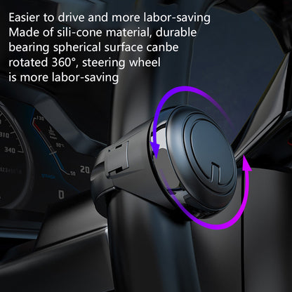 Steering Wheel Spinner – One-Handed Turning Booster with 360° Rotation – Heavy Duty Metal Bearing & Anti-Slip Design