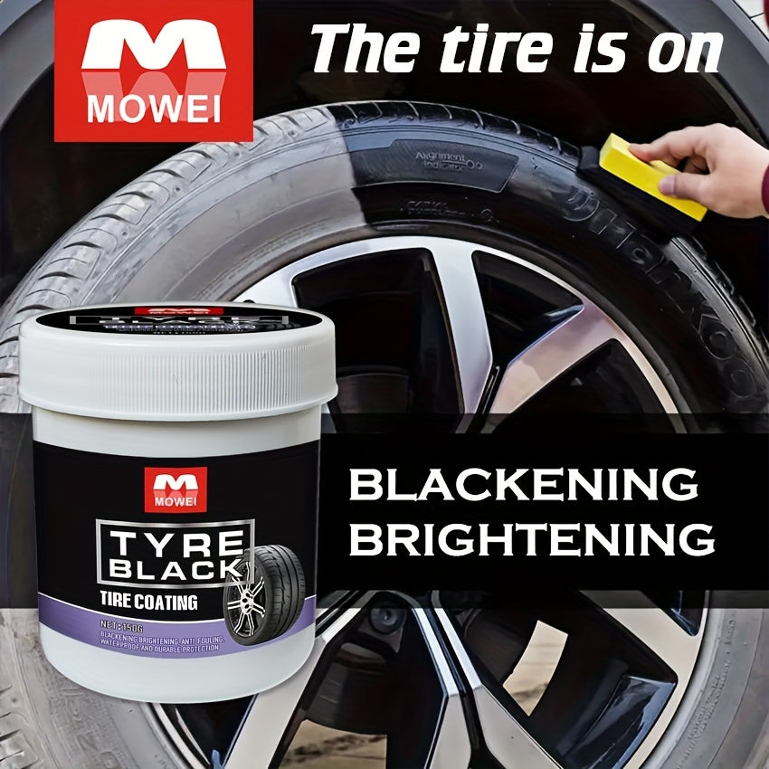 Tire Blackening Coating Wax Hydrating Luster  Protection Anti Aging Tire Care With Sponge Applicato 2