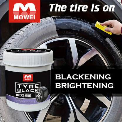 Tire Blackening Coating Wax Hydrating Luster  Protection Anti Aging Tire Care With Sponge Applicato 2