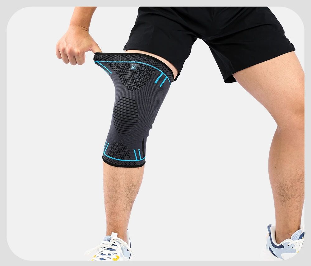Breathable Knee Support Sleeve With Compression  Elastic Sports Knee Brace For Gym Running  Basketb