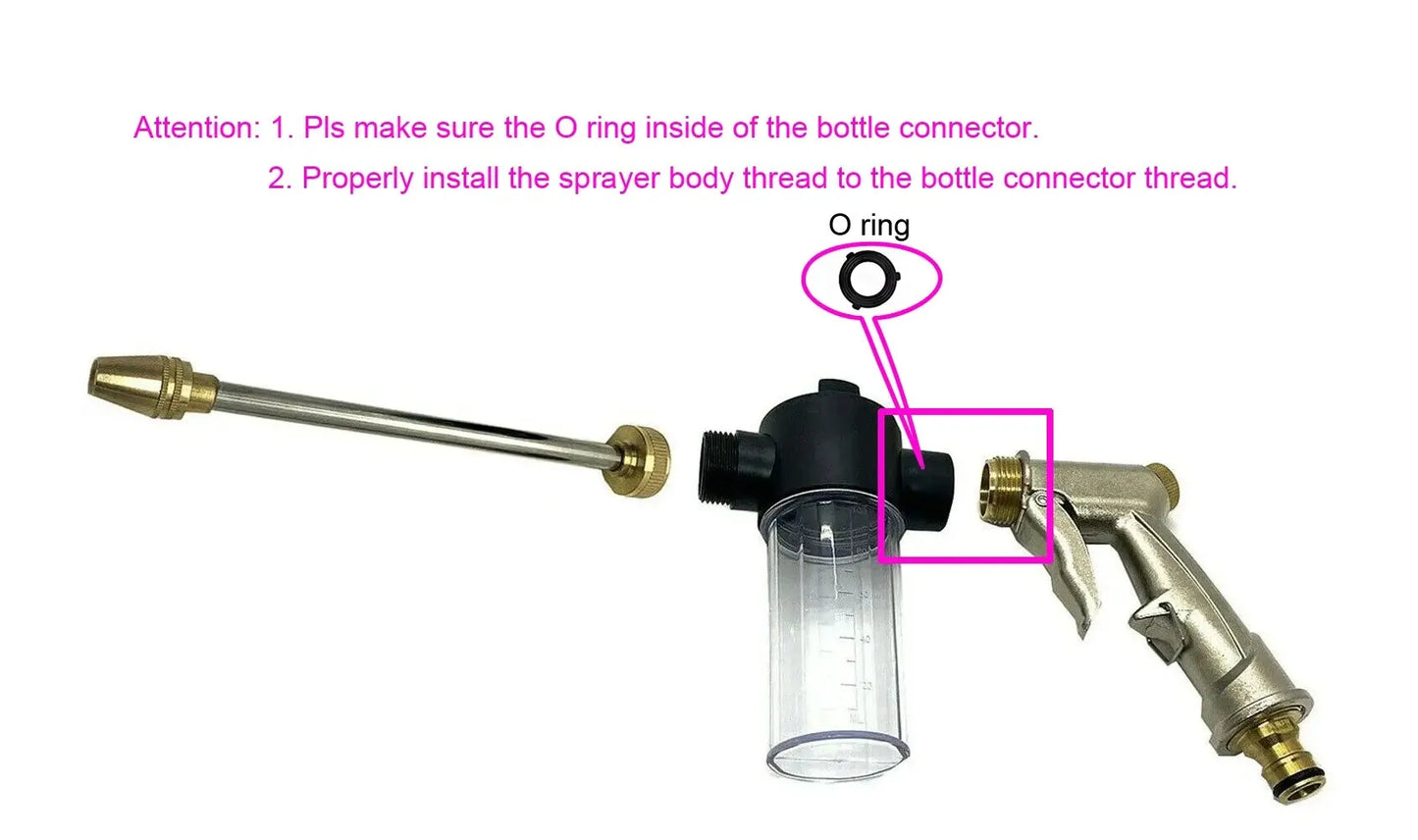 High Pressure Car Washer Tool Adjustable Metal Sprinkler for Garden Watering  Irrigation Tools
