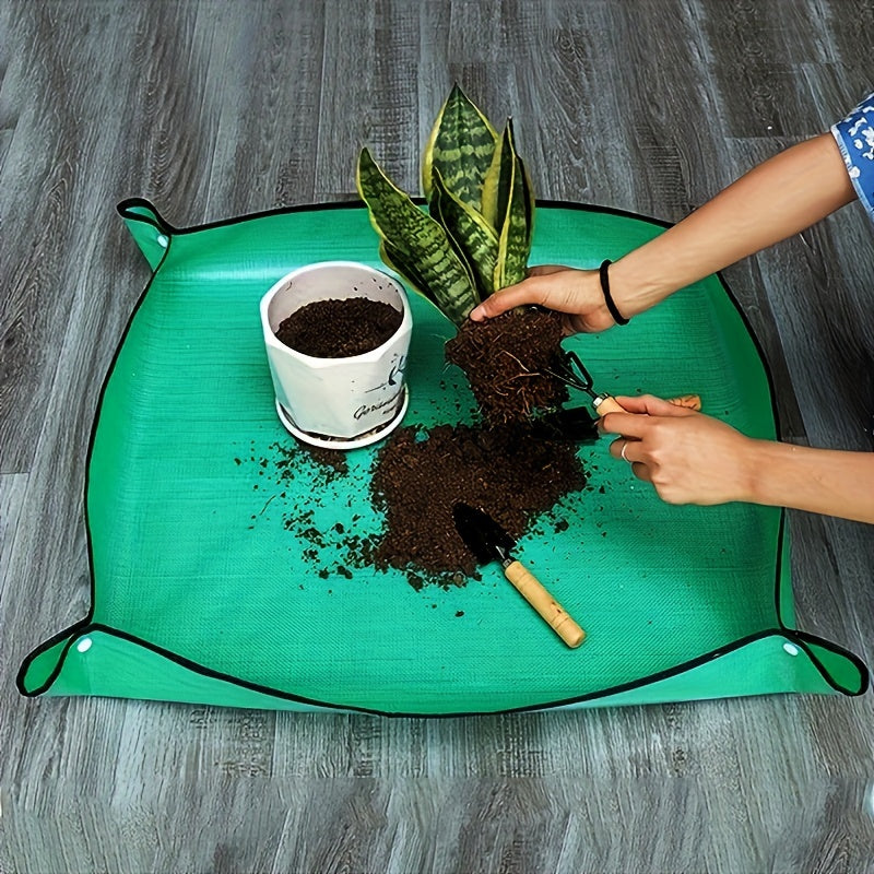 Planting Mat Gardening Potting Pad Foldable Garden Plant Flowers Pot Transplanting Waterproof Mats 3