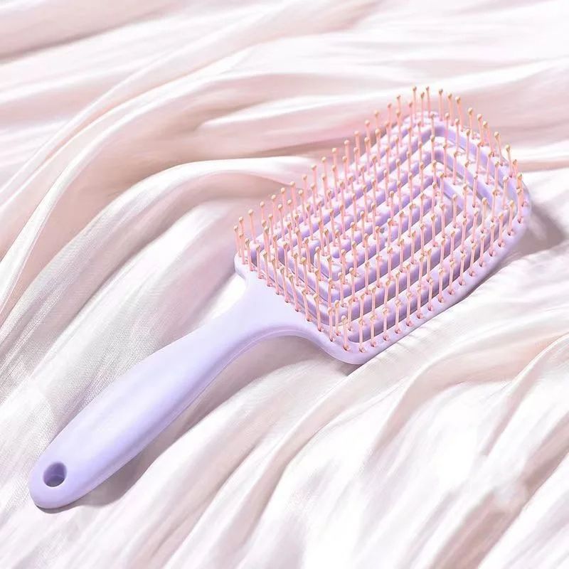 Elastic Massage Comb  Hollow Out Hair Brush Fast Blow Drying Detangling Tool For All Hair Types 2