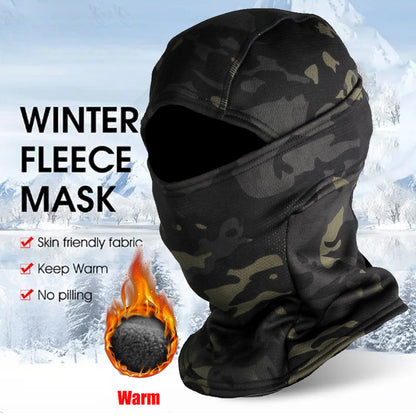 Outdoor Cold-Proof Ski Balaclava Mask, Fleece-Lined Helmet Liner for Motorcycle, Cycling & Snow Sports