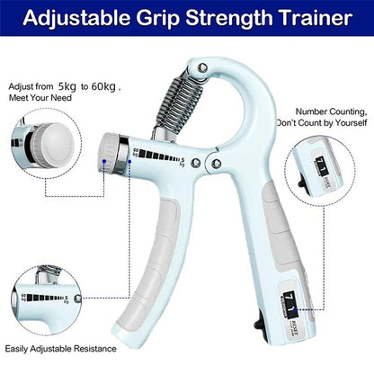 Adjustable Hand Grip Strengthener 560kg  Wrist  Forearm Trainer For Muscle Building  Strength Train