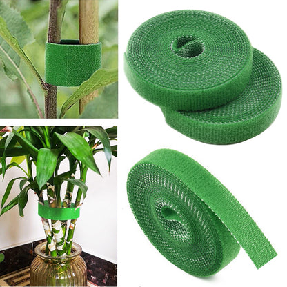 Plant Support Ties 3 Pack Garden Twine for Bamboo Canes & Stakes, Gentle Yet Strong Nylon Straps to Prevent Girdling