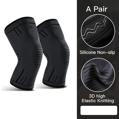 Breathable Knee Support Sleeve With Compression  Elastic Sports Knee Brace For Gym Running  Basketb 15