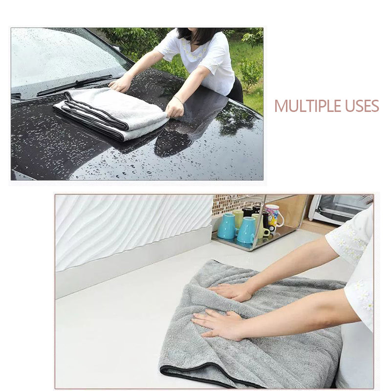 Ultra Soft Microfiber Car Washing Towel High Absorbent Cleaning Towels For Spotless Detailing 4