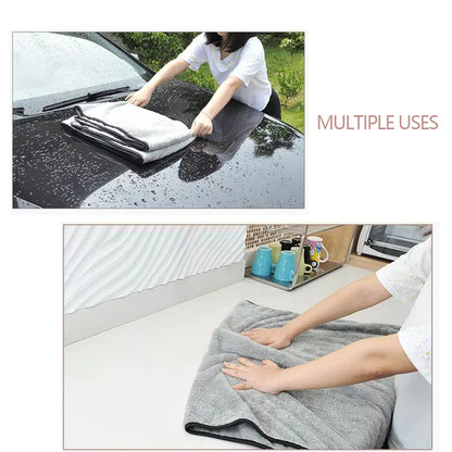 Ultra Soft Microfiber Car Washing Towel High Absorbent Cleaning Towels For Spotless Detailing 4