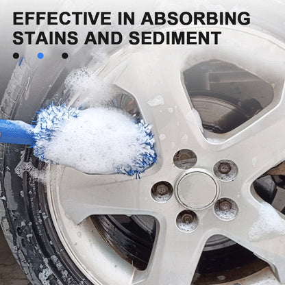 Durable Car Cleaning Brush Soft Bristle Wheel Hub  Rim Washing Tool For Dust Removal 1