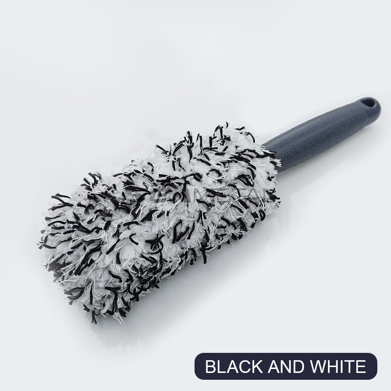Durable Car Cleaning Brush Soft Bristle Wheel Hub  Rim Washing Tool for Dust Removal