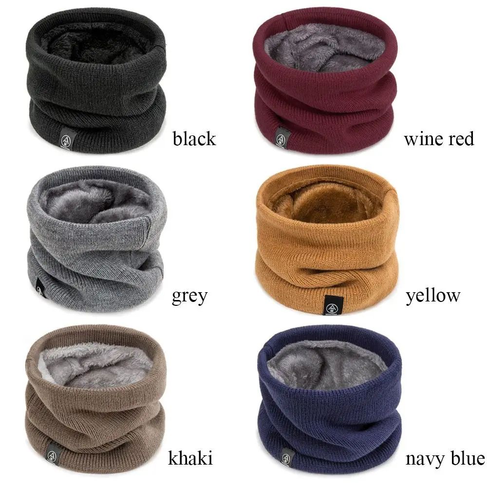 Fashion Soft Knitted Neck Warmer Scarf  Winter Warm Thick ColdProof Collar For Men  Women 1