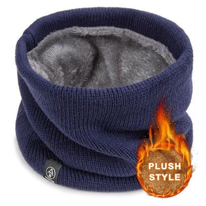 Fashion Soft Knitted Neck Warmer Scarf  Winter Warm Thick ColdProof Collar For Men  Women 6