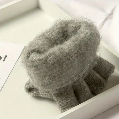 Thickened Fingerless Gloves Warm Touchscreen Gloves for Students, Men & Women