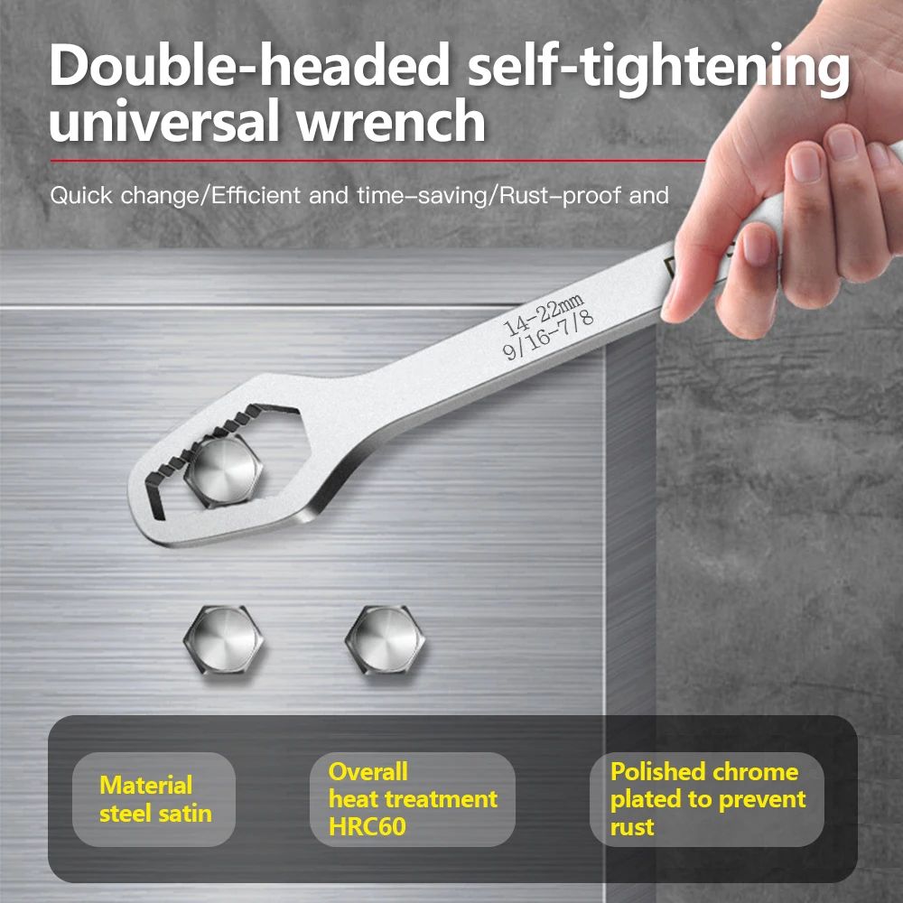 Universal Torx Wrench SelfTightening Adjustable DoubleHead Spanner For Factory  Repair 6