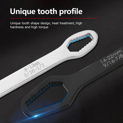 Universal Torx Wrench SelfTightening Adjustable DoubleHead Spanner For Factory  Repair 5